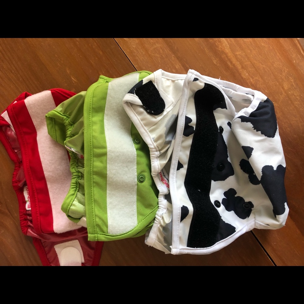 $12 bundle of 3 Blueberry diapers